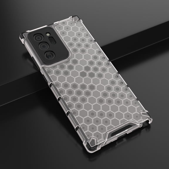 Dteck Case For Samsung Galaxy Note 20 Ultra(6.9 inches),Shockproof Armor Rubber Case Hybrid Hard PC Back Protective Phone Cover ,White
