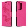 thumbnail image 1 of Dteck Case For Samsung Galaxy Note 20 Ultra Premium PU Leather Flip Wallet Case Embossed Full Body Protection Flip Stand Card Holder Magnetic Cover , red, 1 of 6