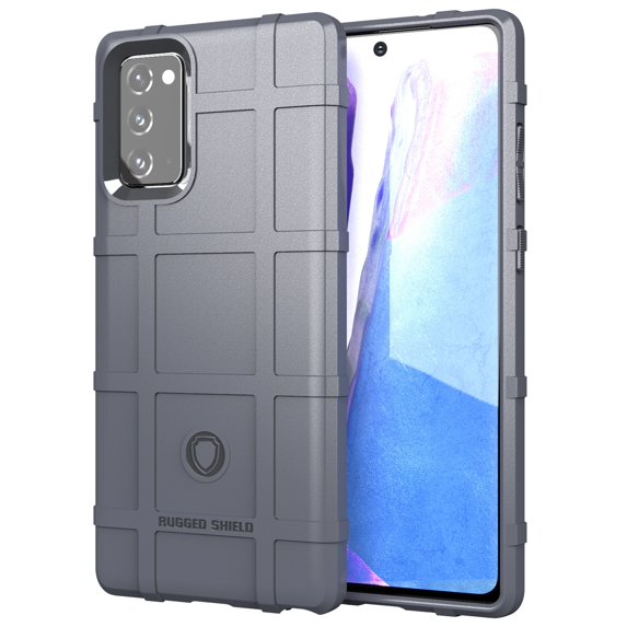 Dteck Case For Samsung Galaxy Note20 (6.7 inches) 2020 Released, Shockproof Rugged Rubber Case Armor TPU Back Phone Protective Cover,Gray