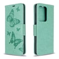 thumbnail image 1 of Dteck Case For Samsung Galaxy S20（6.2 inch）, [Wrist Strap] Premium PU Leather [Multi Card/Cash Slots] Butterfly Patterned Stand Flip Cover, Green, 1 of 1