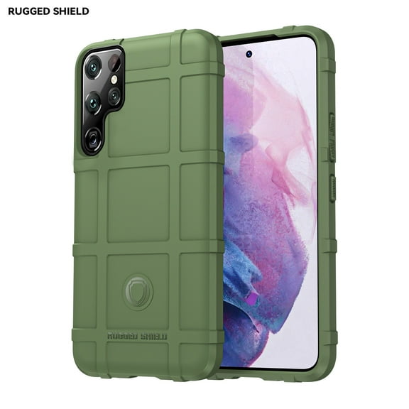 Dteck Case For Samsung Galaxy S22 Ultra,Shockproof Rubber Rugged Case Slim Lightweight Protective Cover for Galaxy S22 Ultra 5G,Green