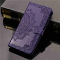 thumbnail image 1 of Dteck Case For Samsung Galaxy S6 edge Flip Case Wallet Leather [Kickstand] Emboss Flower Folio Magnetic Protective Cover with Card Slots, Purple, 1 of 1