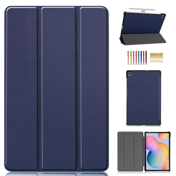 Dteck Case For Samsung Galaxy Tab S6 Lite 10.4" SM-P610 (2020 Released) 10.4 inch, Smart Patterned Leather Folio Case Shockproof Kickstand Automatic wake/sleep Cover ,Darkblue