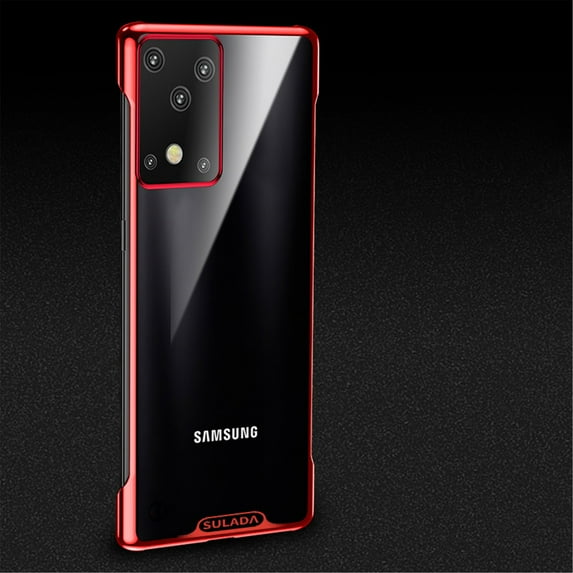 Dteck Case For Samsung S20 Plus (6.7 Inch), Clear Armor Ultra Slim Soft TPU Bumper Shockproof Protective Cover, Red