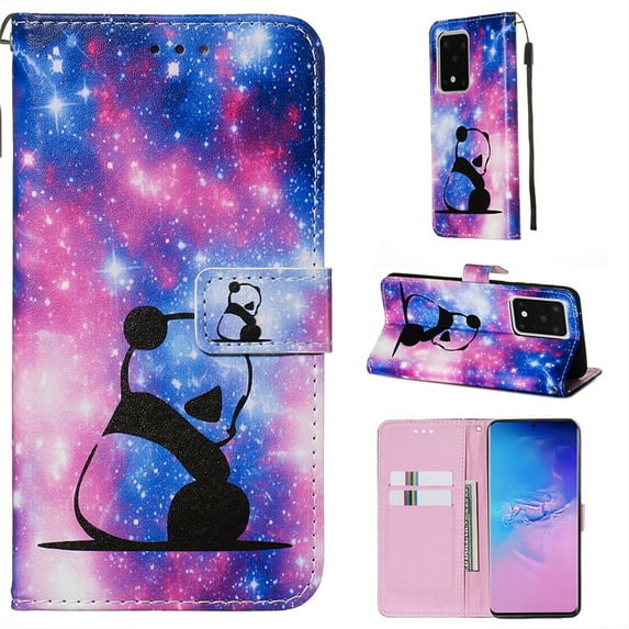 Dteck Case For Samsung S20 Plus (6.7 Inch), Slim Folio PU Leather Patterned Flip Wallet Case Cover w/Card Slots & Stand Wrist Strap, Galaxy