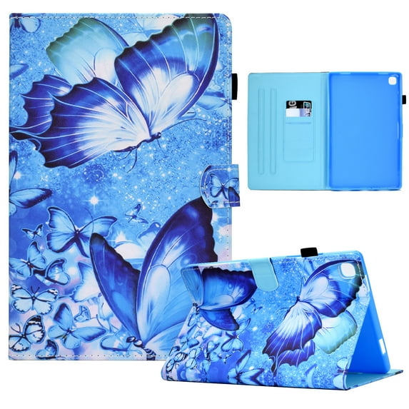 Dteck Case For Samsung Tab A7 10.4" (2020) T500/T505/T507,Magnetic Leather Pattern Card Holder Wallet Case Kickstand Shockproof Folio Smart Cover for Galaxy Tab A7 10.4-inch (2020),Butterfly