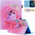 thumbnail image 1 of Dteck Case For iPad Pro 11 Case 2nd Generation 2020, PU Leather Card Slots Case Multi-Angle Viewing Smart Folio Stand Wallet Protective Case with Auto Wake/Sleep, Pink Cat, 1 of 1
