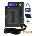 thumbnail image 1 of Dteck Case For iPad Pro 11" 2nd Generation Case with Screen Protector, Heavy Duty Shockproof Protective Cover with 360 Rotate Stand /Hand Strap/ Should Belt /Pencil Holder,Black+Black, 1 of 7