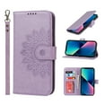 thumbnail image 1 of Dteck Case For iPhone 13,360 Protection Shockproof Magnetic Flip PU Leather Wallet with Wrist Strap Stand Cover.For iPhone 13,Purple, 1 of 7