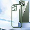 thumbnail image 1 of Dteck Case For iPhone 13 Pro Max,Slim Shockproof Bling Glitter Camera Lens Protector Transparent Cover,Darkgreen, 1 of 6