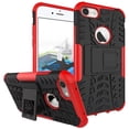 thumbnail image 1 of Dteck Case For iPhone SE 2022 / SE 2 2020 / iPhone 7 / iPhone 8 Heavy Duty Hybrid Hard PC Soft Silicone Shockproof Stand Case,Red, 1 of 2