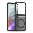 thumbnail image 1 of Dteck Case with Front Screen Protector for Motorola Razr Plus 2025/2024,Magnetic Matte PC Case Compatible with MagSafe Dual Layer Anti-Scratch Shockproof Cover,Black Case+Clear Film, 1 of 6
