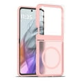thumbnail image 1 of Dteck Case with Front Screen Protector for Motorola Razr Plus 2025/2024,Magnetic Matte PC Case Compatible with MagSafe Dual Layer Anti-Scratch Shockproof Cover,Pink Case+Clear Film, 1 of 6