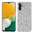 thumbnail image 1 of Dteck Case for Galaxy A14 5G,Luxury Glitter Sparkle Bling Shiny Diamond Rhinestone Case with Flexible Electroplated TPU Bumper Slim Girl Women Case for Samsung Galaxy A14 5G 6.6 inch, Silver, 1 of 6