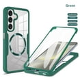 thumbnail image 1 of Dteck Case for Galaxy A36 5G,Slim Full-Body Rugged Shockproof Stylish Protective Clear Back Hybrid Case with Built-in Screen Protector Phone Case for Samsung Galaxy A36 5G, Darkgreen, 1 of 9