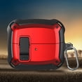 thumbnail image 1 of Dteck Case for Galaxy Buds 3 Case / Buds 3 Pro Case 2024 Secure Lock Clip Case Military Grade Drop Protection Full-Body Rugged Hard Shell for Men Women with Keychain Carabiner,Wireless Charging,Red, 1 of 4
