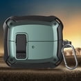 thumbnail image 1 of Dteck Case for Galaxy Buds 3 Case / Buds 3 Pro Case 2024 Secure Lock Clip Case Military Grade Drop Protection Full-Body Rugged Hard Shell for Men Women with Keychain Carabiner,Wireless Charging,Green, 1 of 4