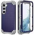 thumbnail image 1 of Dteck Case for Galaxy S23,Drop Protection Rugged Shockproof Rubber Military Protective Bumper Hard Cover Armor Heavy Duty for Samsung Galaxy S23, Darkblue, 1 of 7