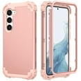 thumbnail image 1 of Dteck Case for Galaxy S23,Drop Protection Rugged Shockproof Rubber Military Protective Bumper Hard Cover Armor Heavy Duty for Samsung Galaxy S23, Rosegold, 1 of 7