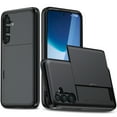 thumbnail image 1 of Dteck Case for Galaxy S24 FE, Samsung S24 FE Wallet Case, Card Holder Heavy Duty Protective Dual Layer Shockproof Hidden Card Slot Slim Phone Cover Cases for Samsung Galaxy S24 FE, Black, 1 of 5