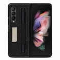 thumbnail image 1 of Dteck Case for Galaxy Z Fold 3 5G PU Leather Wallet Magnetic Flip Protective Cover with Kickstand S Pen Card Holder Shockproof Case for Samsung Galaxy Fold3 (2021) (Black), 1 of 3