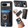thumbnail image 1 of Dteck Case for Google Pixel 8 with Stand,2 in 1 Detachable Magnetic Leather Card Slot Wallet Case Ring Holder Kickstand Protective Shockproof Back Cover for Google Pixel 8,Black, 1 of 10