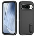 thumbnail image 1 of Dteck Case for Google Pixel 9 / 9 Pro,Shockproof 3-Layer Protection Case Built-in Kickstand Military Grade Protective Cover for Google Pixel 9 / 9 Pro,Black, 1 of 8