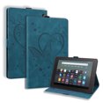 thumbnail image 1 of Dteck Case for Kindle Fire 7 Tablet (12th Gen, 2022 Release), Butterfly Embossed Premium Protective PU Leather Folio Stand Shockproof With Pen Holder Cover for All-New Amazon Fire 7 inch Tablet,Blue, 1 of 6