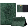 thumbnail image 1 of Dteck Case for Kindle Fire HD8/HD8 Plus 12th 10th Generation (2022/2020) 8 inch,Magnetic Leather Flower Pattern Card Slots Smart Case Shockproof Rubber Kickstand Cover,Green, 1 of 6