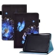 thumbnail image 1 of Dteck Case for Kindle Paperwhite 11th Generation 2021 6.8 inch,Shockproof Smart Leather Pattern Card Holder Wallet Folio Rubber Case Kickstand Cover with Elastic Band,Blue Flower, 1 of 8