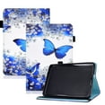thumbnail image 1 of Dteck Case for Kindle Paperwhite 11th Generation 2021 6.8 inch,Shockproof Smart Leather Pattern Card Holder Wallet Folio Rubber Case Kickstand Cover with Elastic Band,Blue Butterfly, 1 of 8