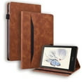 thumbnail image 1 of Dteck Case for Kindle Paperwhite 12th Generation 7-inch 2024,Kindle Colorsoft Signature Edition Magnetic Classic PU Leather Case Card Slots Wallet Shockproof Kickstand Folio Cover,Brown, 1 of 9