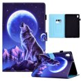 thumbnail image 1 of Dteck Case for Lenovo Tab M10 FHD Plus 10.3 inch TB-X606F,Magnetic Leather Pattern Card Holder Wallet Case Kickstand Shockproof Folio Smart Cover For Lenovo Tab M10 FHD Plus 10.3" 2020,Wolf, 1 of 7