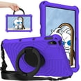 thumbnail image 1 of Dteck Case for Lenovo Tab M10 Plus 10.3 inch Tablet, Heavy Duty Shockproof Case with 360° Rotating Stand Crossbody Shoulder Strap for Lenovo Tab M10 Plus/Smart tab M10 Plus 2nd Gen,Purple, 1 of 7