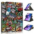 thumbnail image 1 of Dteck Case for Lenovo Tab M10 Plus 10.6 (3rd Gen) 2022,Premium PU Leather Folding Stand Cover, with Auto Wake&Sleep Rotating for Lenovo Tab M10 Plus 3 Generation 10.6 Inch Tablet, Graffiti, 1 of 6