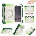 thumbnail image 1 of Dteck Case for Lenovo Tab M8 3rd Case 8.0 2022 8505/8506, Heavy Duty Ring Kickstand Hybrid Soft Silicone and Hard Back Shell Kids Friendly Cover Built in Pen Holder, Rainbowgreen, 1 of 6