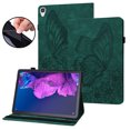 thumbnail image 1 of Dteck Case for Lenovo Tab P11 (2021) TB-J606F TB-J606X 11" With Elastic Band Shockproof Premium PU Leather Folio Stand Case Shell with Card Holder Multi-Angle View for 11 inch Lenovo Tab P11,Green, 1 of 10