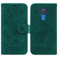 thumbnail image 1 of Dteck Case for Motorola Moto G Play 2021,Flower Embossed PU Leather Flip Wallet Card Kickstand with Wirst Strap Protection Cover.For Moto G Play 2021,Green, 1 of 7