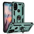 thumbnail image 1 of Dteck Case for Motorola Moto G Power (2022) 6.5-inch,Moto G Pure Heavy Duty Shockproof Rubber Dual Layer Protection Ring Holder Kickstand Hybrid PC Hard Cover,Darkgreen, 1 of 5