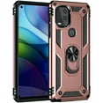 thumbnail image 1 of Dteck Case For Motorola Moto G Stylus 5G (2021 Released) 6.8-inch,Shockproof Rugged Rubber Armor Case Hybrid Hard PC Ring Holder Kickstand Protective Phone Cover,Rosegold, 1 of 8