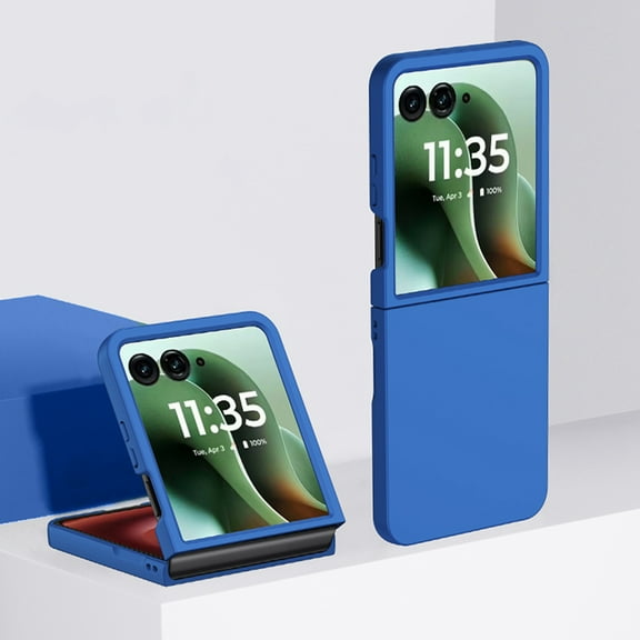 Dteck Case for Motorola Razr Ultra 2025,Slim Flip Phone Case,Thin Premium Hard Plastic Matte Anti-Scratch Cover Case for Motorola Razr Ultra 2025,Blue