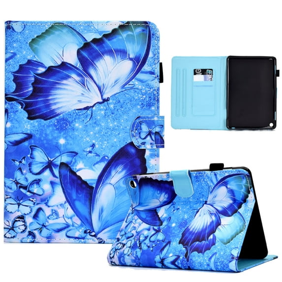 Dteck Case for New Fire Max 11 Tablet (13th Gen, 2023 Release) - Cute Synthetic Leather Fold Stand Wallet Flip Cute Kindle Fire Max 11 Auto Sleep Wake Smart Cover for Kids,Butterfly