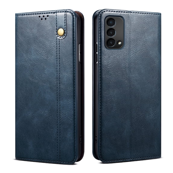 Dteck Case for OnePlus Nord N200 5G,Flip Fold PU Leather Wallet Case with Card Slot Holder & Stand Magnetic Closure Shockproof Protective Cover for OnePlus Nord N200 5G,Darkblue