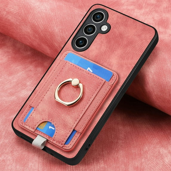 Dteck Case for Samsung Galaxy A13 5G with Stand,2 in 1 Detachable Magnetic Leather Card Slot Wallet Case Ring Holder Kickstand Protective Shockproof Back Cover for Galaxy A13 5G,Pink
