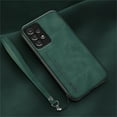 thumbnail image 1 of Dteck Case for Samsung Galaxy A14 5G, Elegant Premium Leather Slim Fit Shockproof Wrist Strap Magnetic Work with Car Mount Holder Protective Case for Samsung A14 5G, Darkgreen, 1 of 5