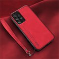 thumbnail image 1 of Dteck Case for Samsung Galaxy A14 5G, Elegant Premium Leather Slim Fit Shockproof Wrist Strap Magnetic Work with Car Mount Holder Protective Case for Samsung A14 5G, Red, 1 of 5