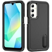 Dteck Case for Samsung Galaxy A26 5G,Shockproof 3-Layer Protection Case Built-in Kickstand Military Grade Protective Cover for Galaxy A26 5G, Black Black