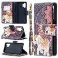 thumbnail image 1 of Dteck Case for Samsung Galaxy A32 5G 6.4-inch,Magnetic Patterned Leather Zipper Card Holder Wallet Flip Case Kickstand Shockproof with Hand Strap Cover ,Elephant, 1 of 6