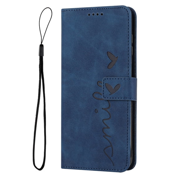 Dteck Case for Samsung Galaxy A32 5G Phone, Premium PU Leather Shockproof Wrist Strap Folio Flip Stand Magnetic Closure Money Pocket Wallet Phone Case Cover for Samsung A32 5G Phone 6.5", Blue