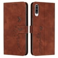thumbnail image 1 of Dteck Case for Samsung Galaxy A50/A50s, Premium PU Leather Shockproof Wrist Strap Folio Flip Stand Magnetic Closure Business Money Pocket Wallet Phone Case Cover for Samsung A50/A50S 6.4", Brown, 1 of 8